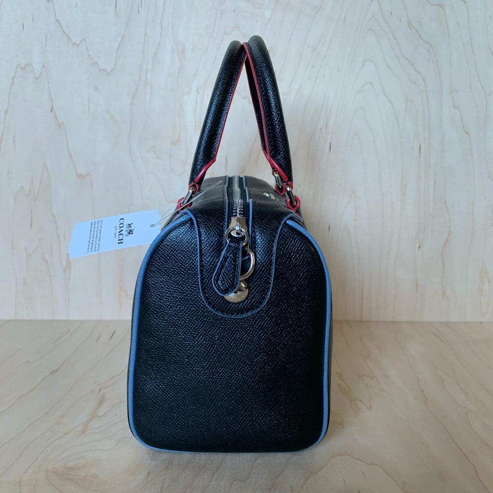 🛍SOLD🛍 COACH BLACK MINI BENNETT SATCHEL WITH EDGEPAINT - Picture 10 of 16